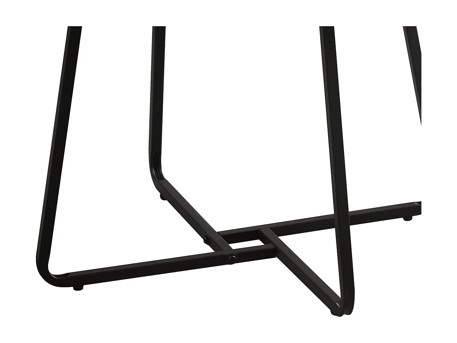 Table basse - MDF et métal - marron foncé - LIMO