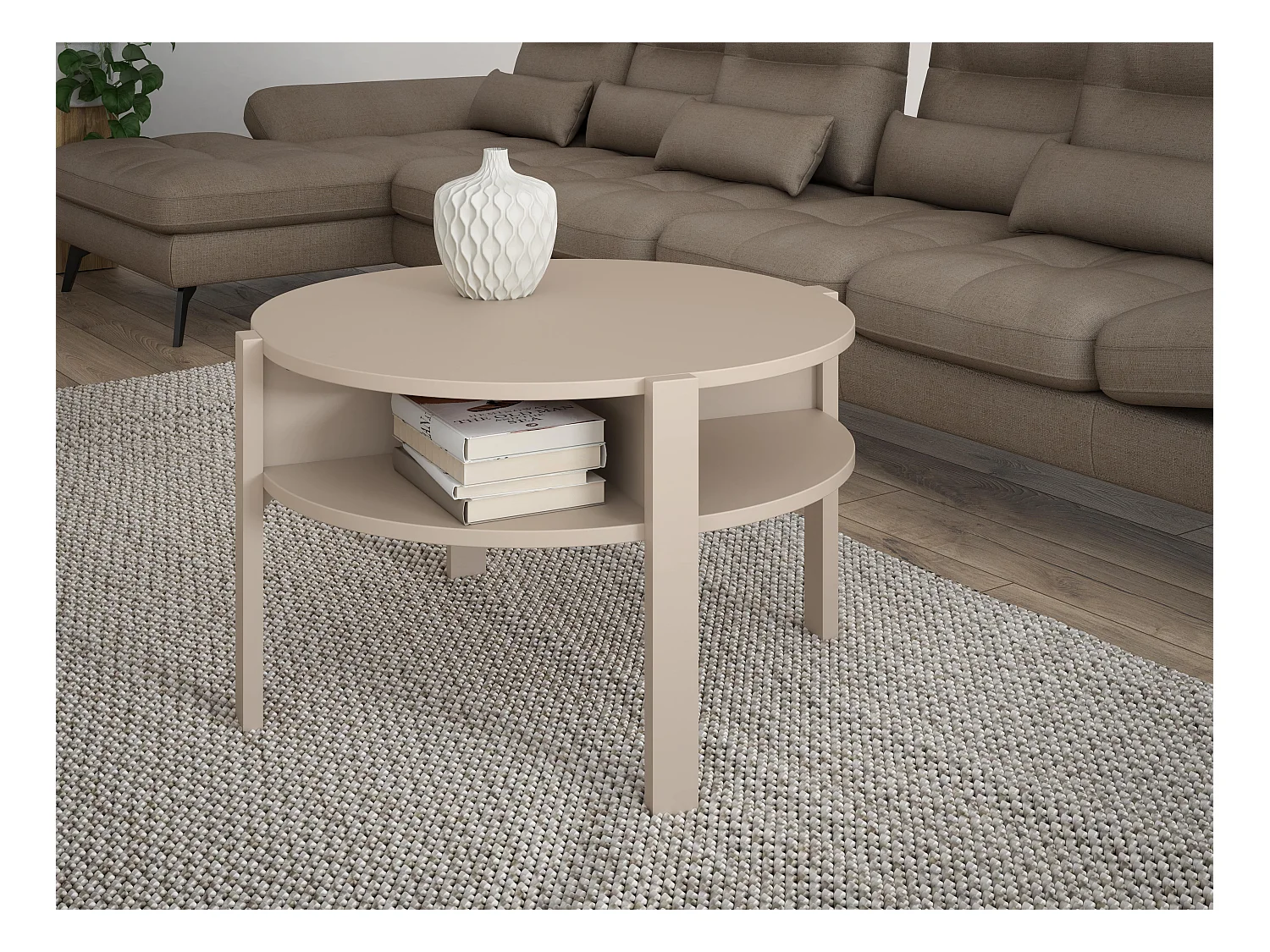 Table basse - aggloméré - marron clair - TOBAGO