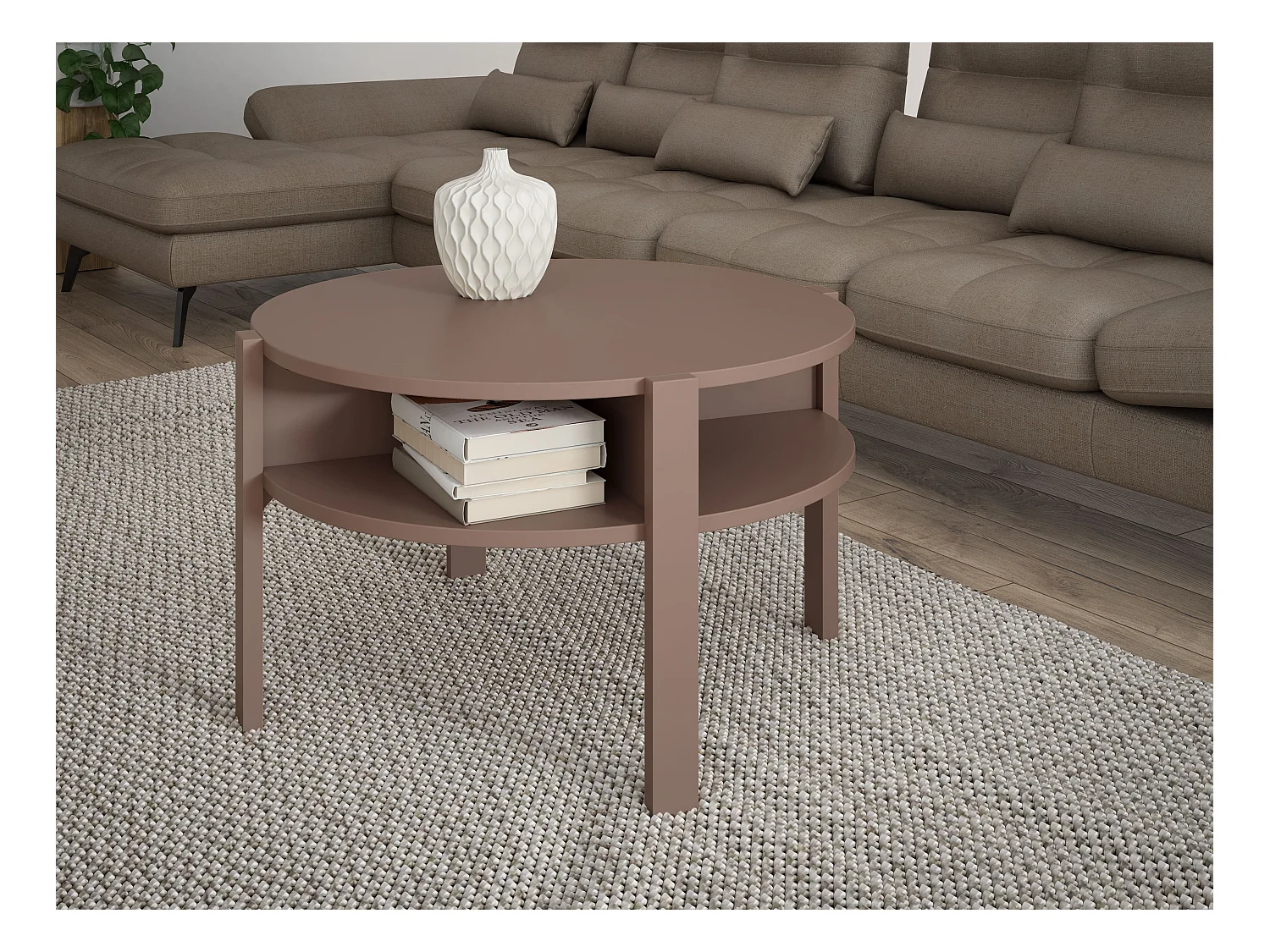 Tavolino - truciolare - terracotta - TOBAGO