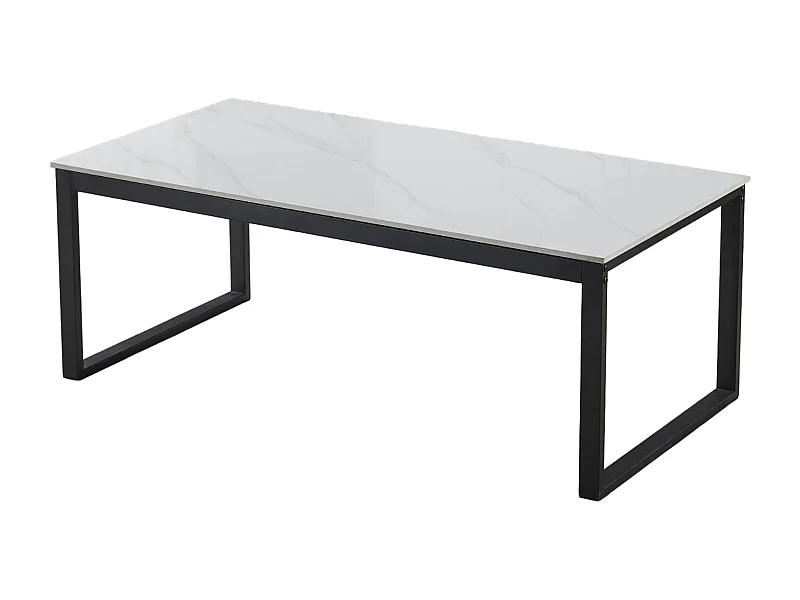 Table basse - céramique - HG blanc - SHANER