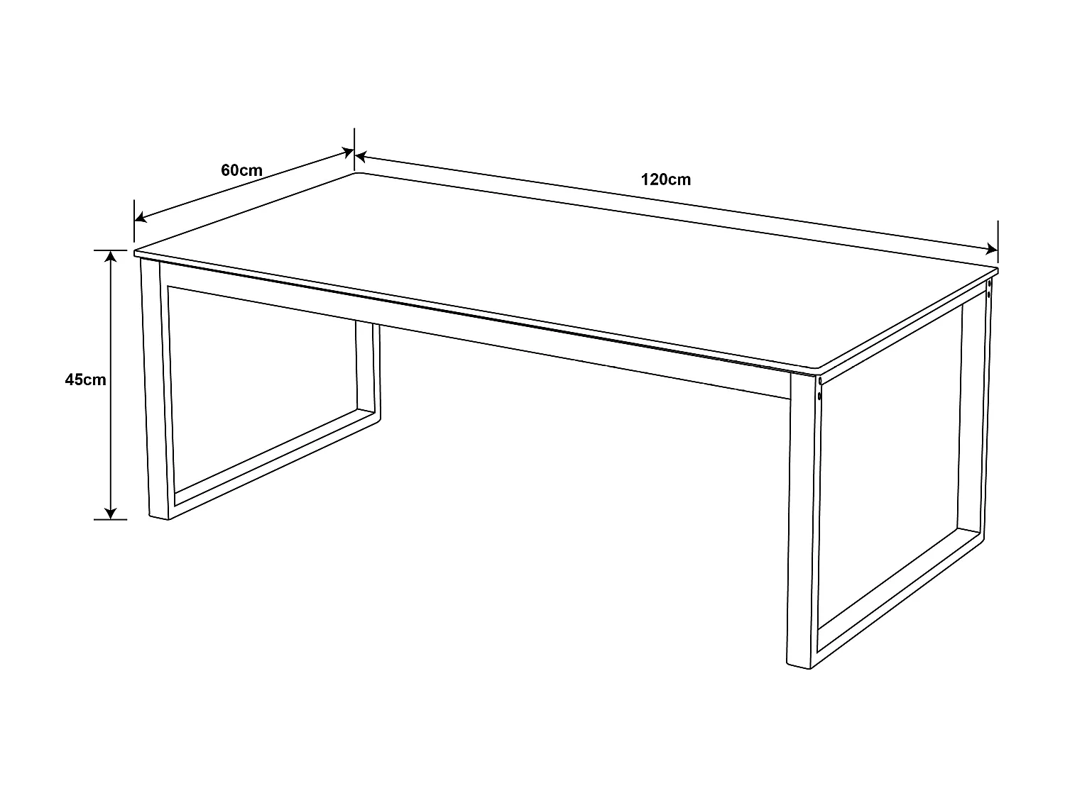 Table basse - céramique - HG gris - SHANER