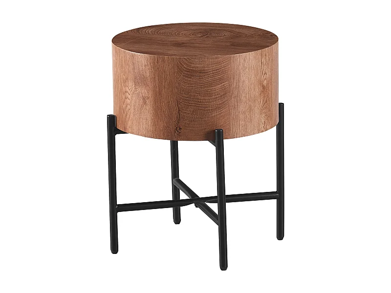 Salontafel - MDF en metaal - bruin - MAKINA