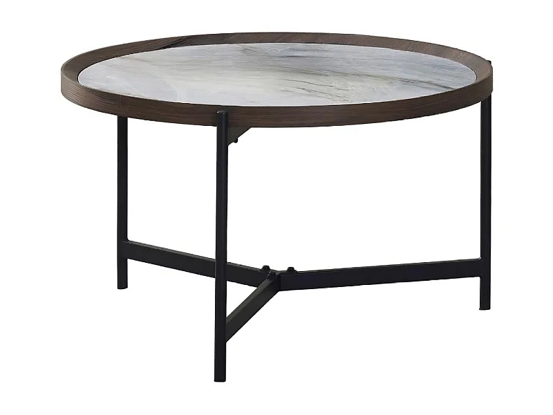 Salontafel - Keramiek - Wit & blauw - NOVAS