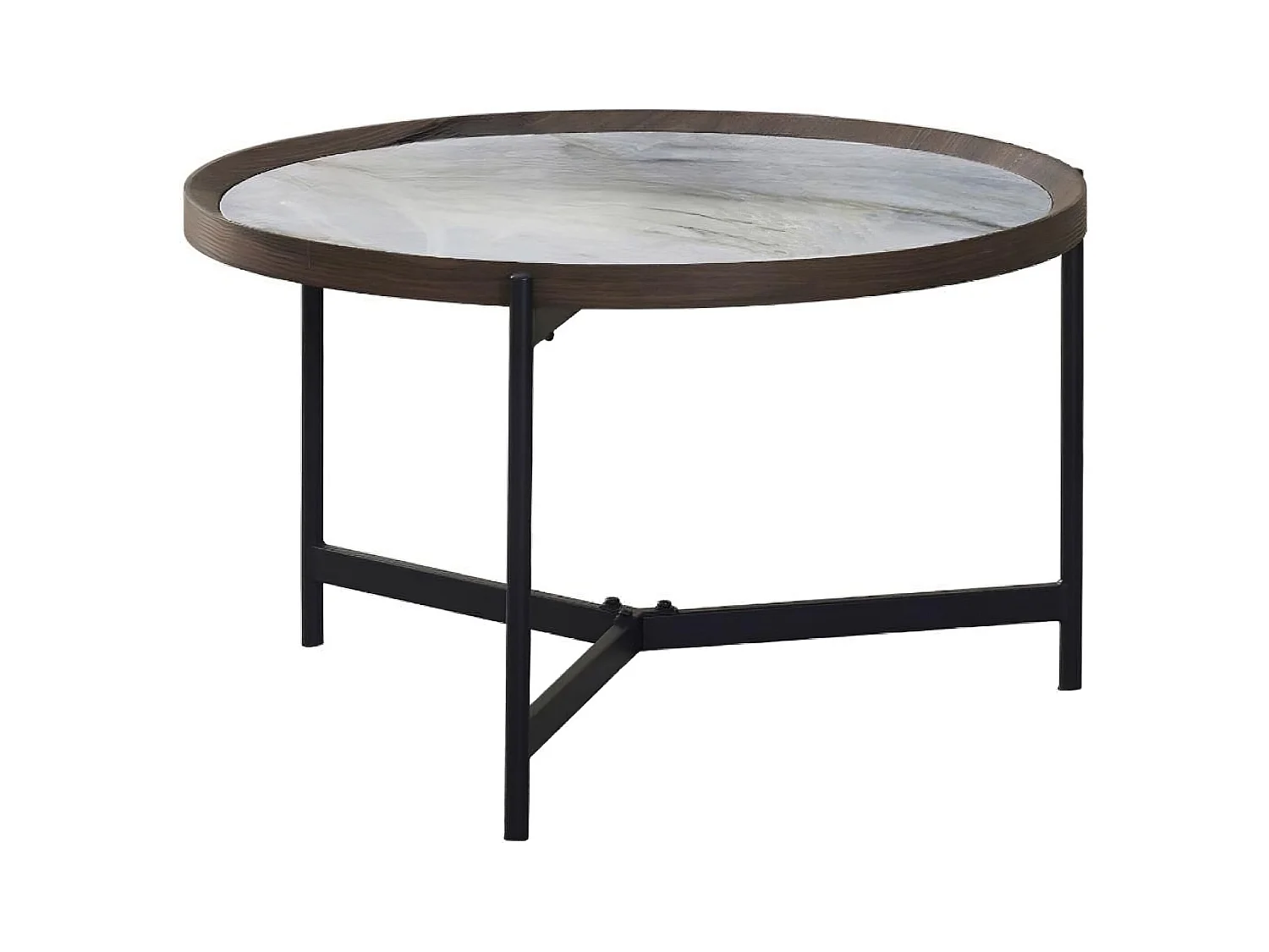 Salontafel - Keramiek - Wit & blauw - NOVAS