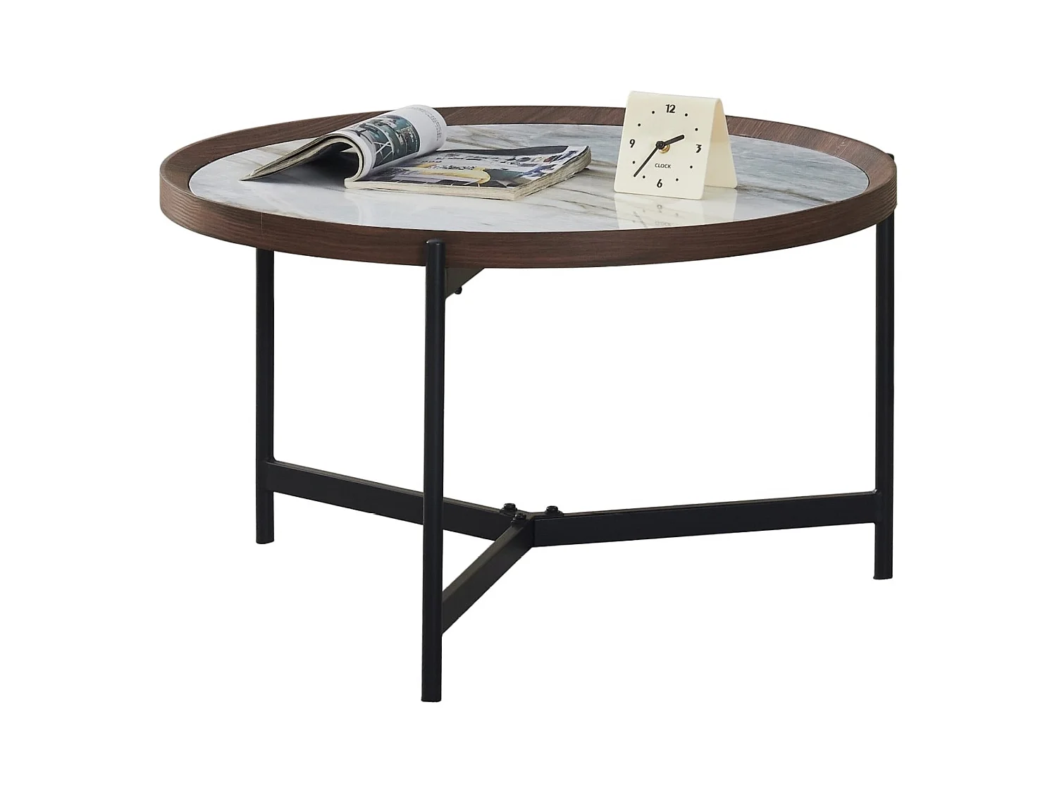 Salontafel - Keramiek - Wit & blauw - NOVAS