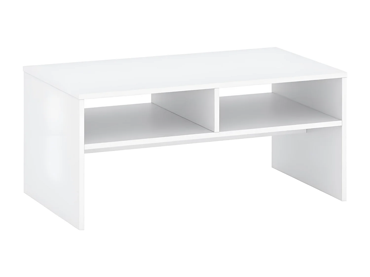 Stolik kawowy - płyta wiórowa - biały - ROVEN