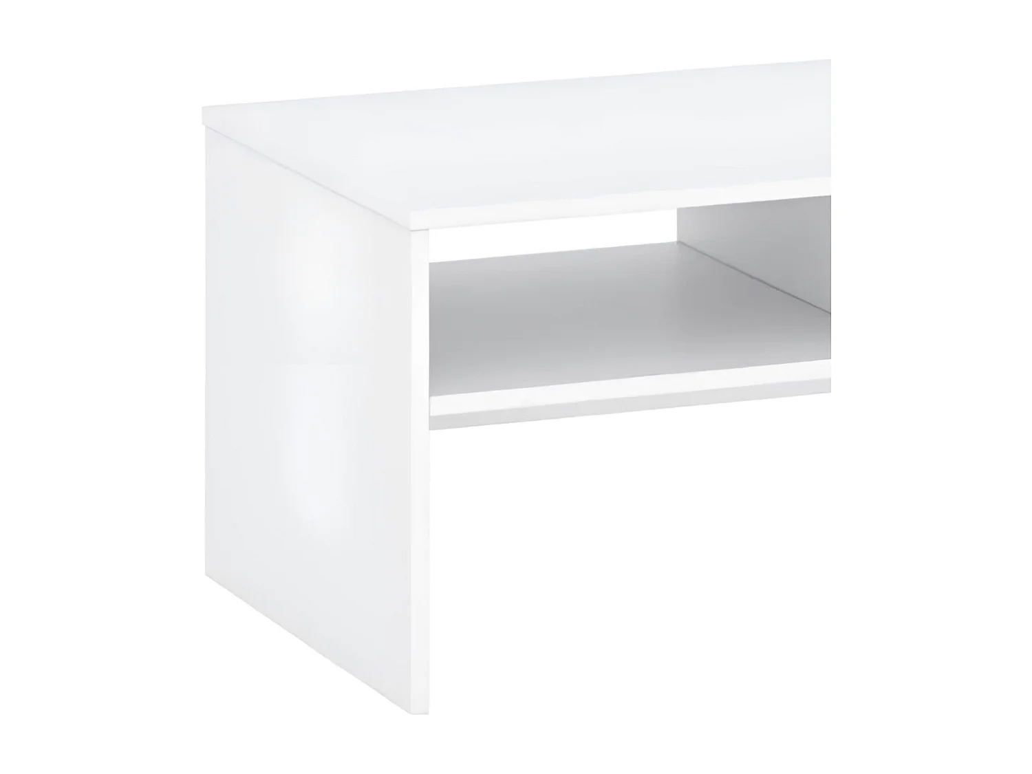 Stolik kawowy - płyta wiórowa - biały - ROVEN