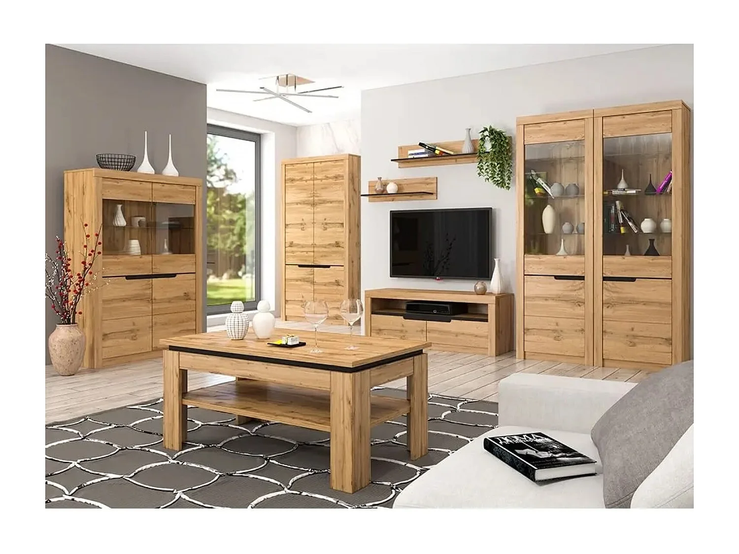 Salontafel - spaanplaat - eik - DRAMO