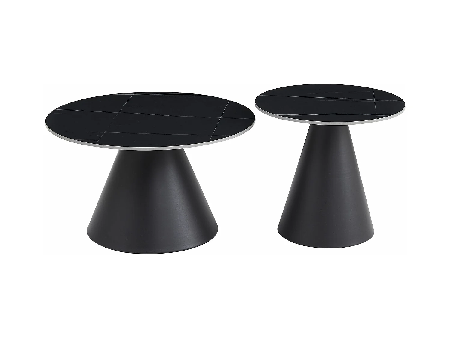 Table basse - céramique - noire - ARGOT 2x