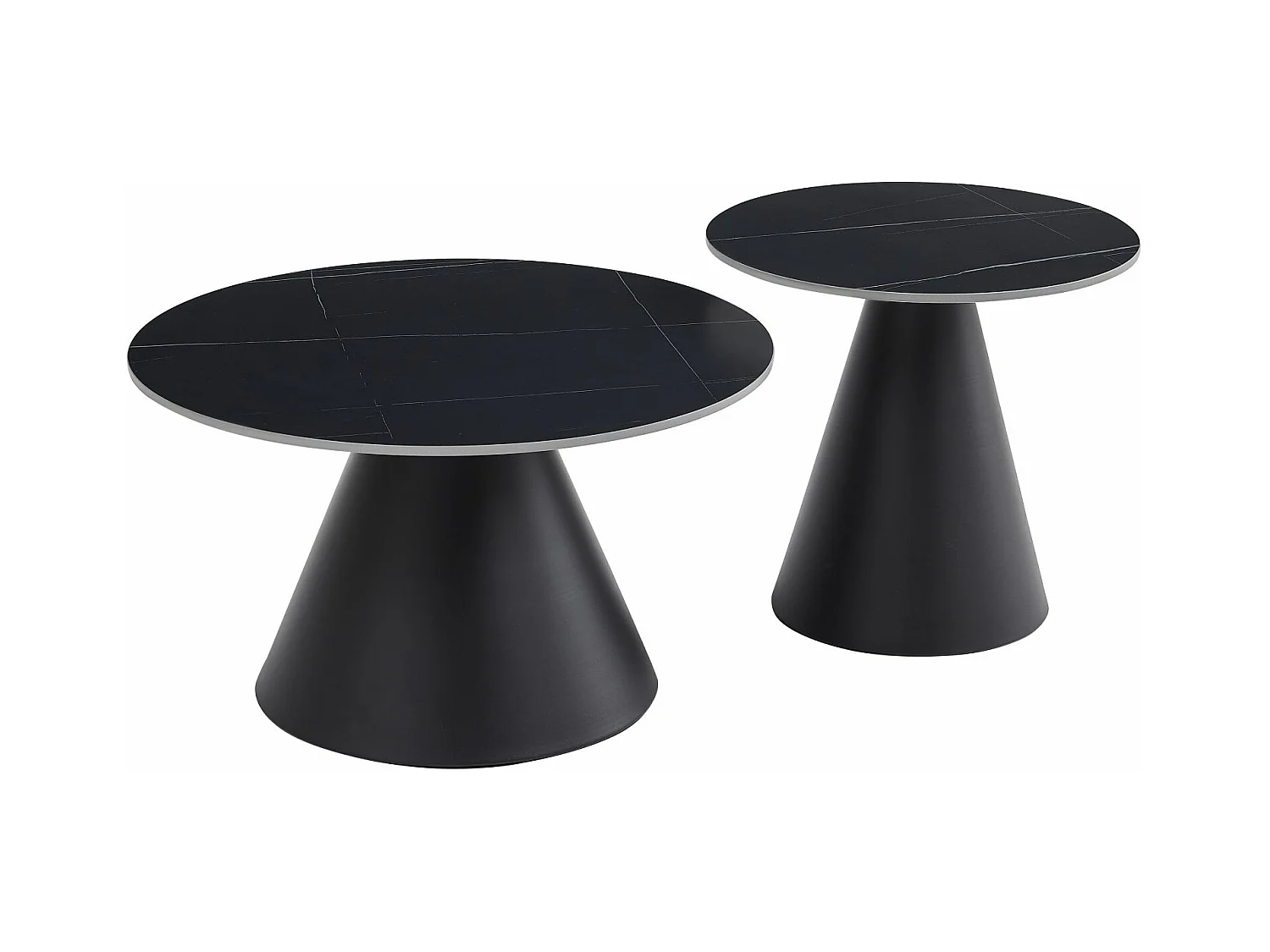 Table basse - céramique - noire - ARGOT 2x