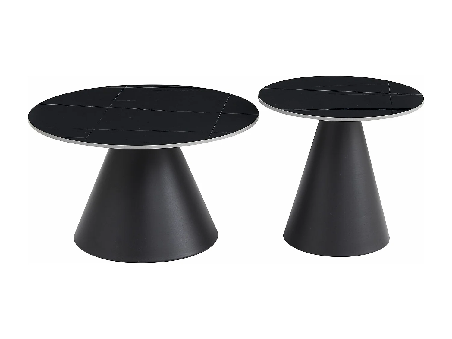 Table basse - céramique - noire - ARGOT 2x