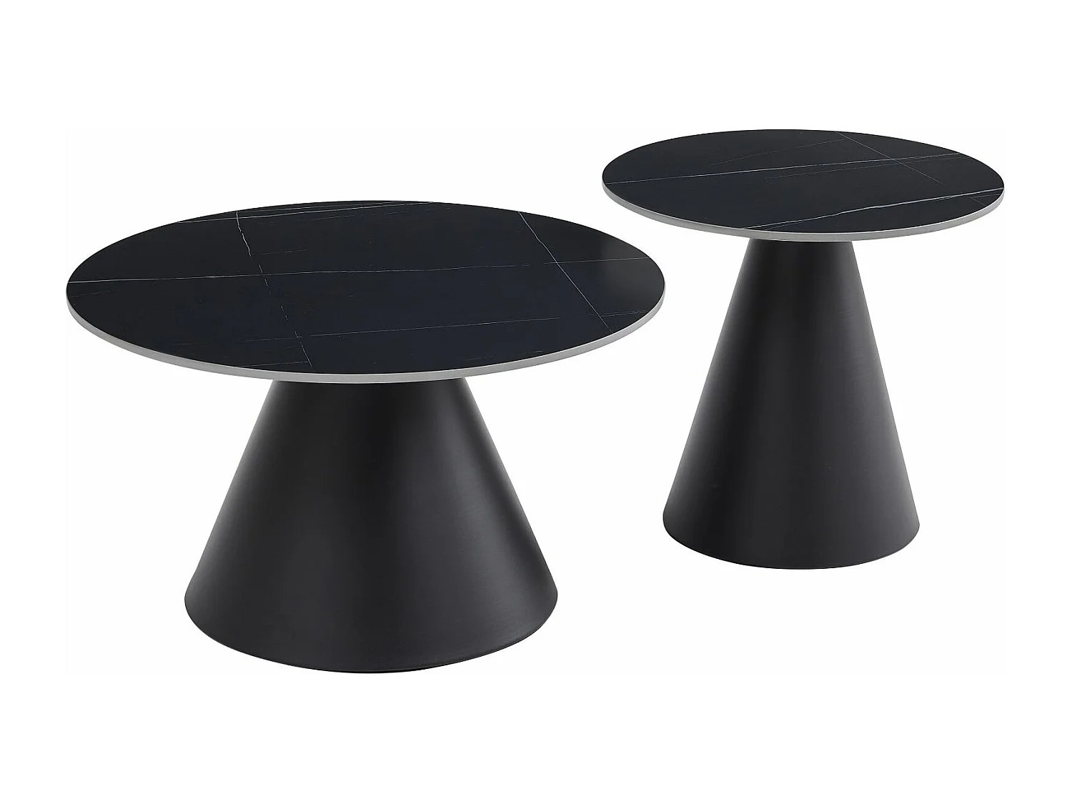 Table basse - céramique - noire - ARGOT 2x