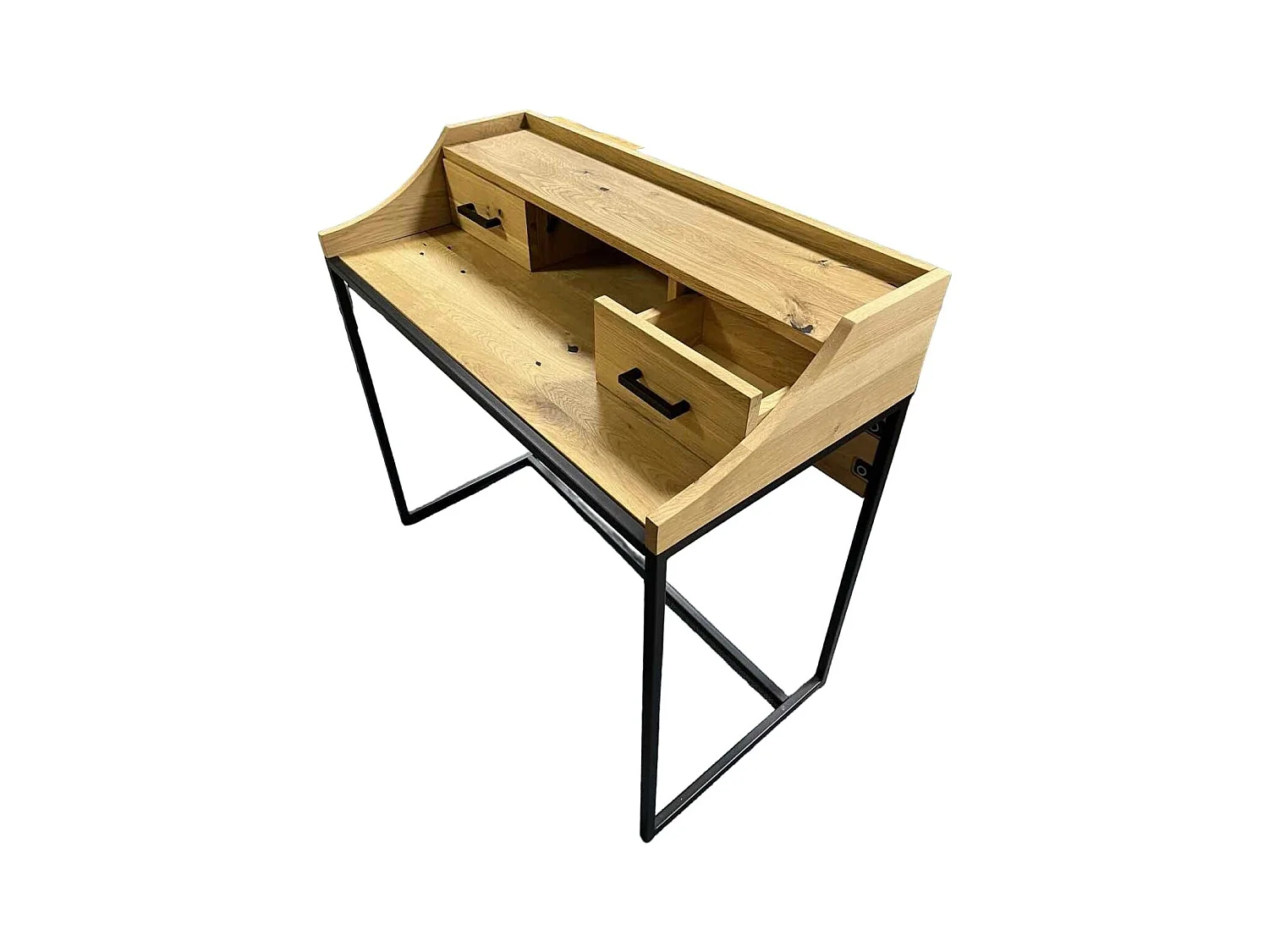 Bureau - 2 laden - massief eikenhout - BALTO