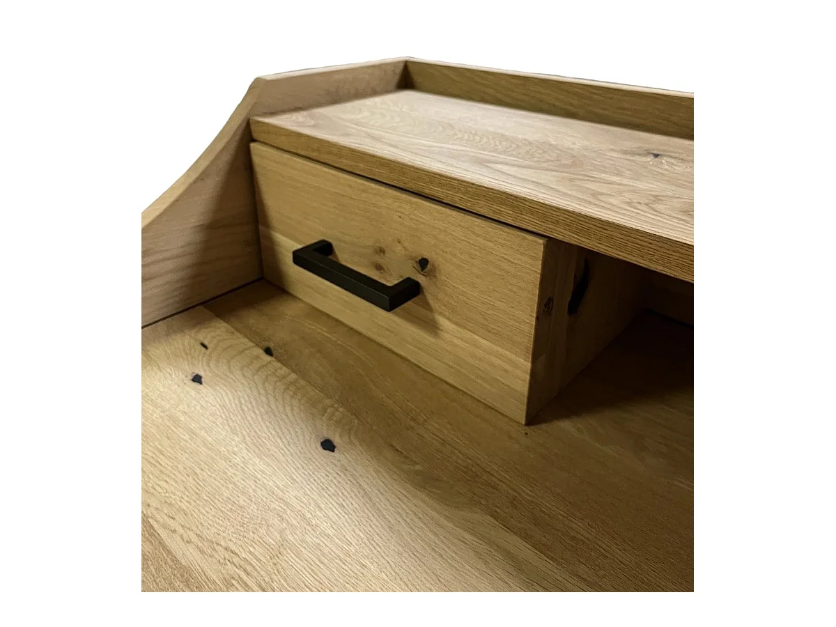 Bureau - 2 laden - massief eikenhout - BALTO