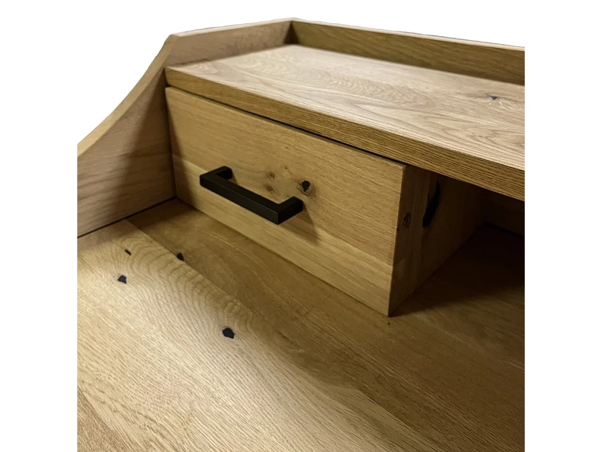 Bureau - 2 tiroirs - chêne massif - BALTO