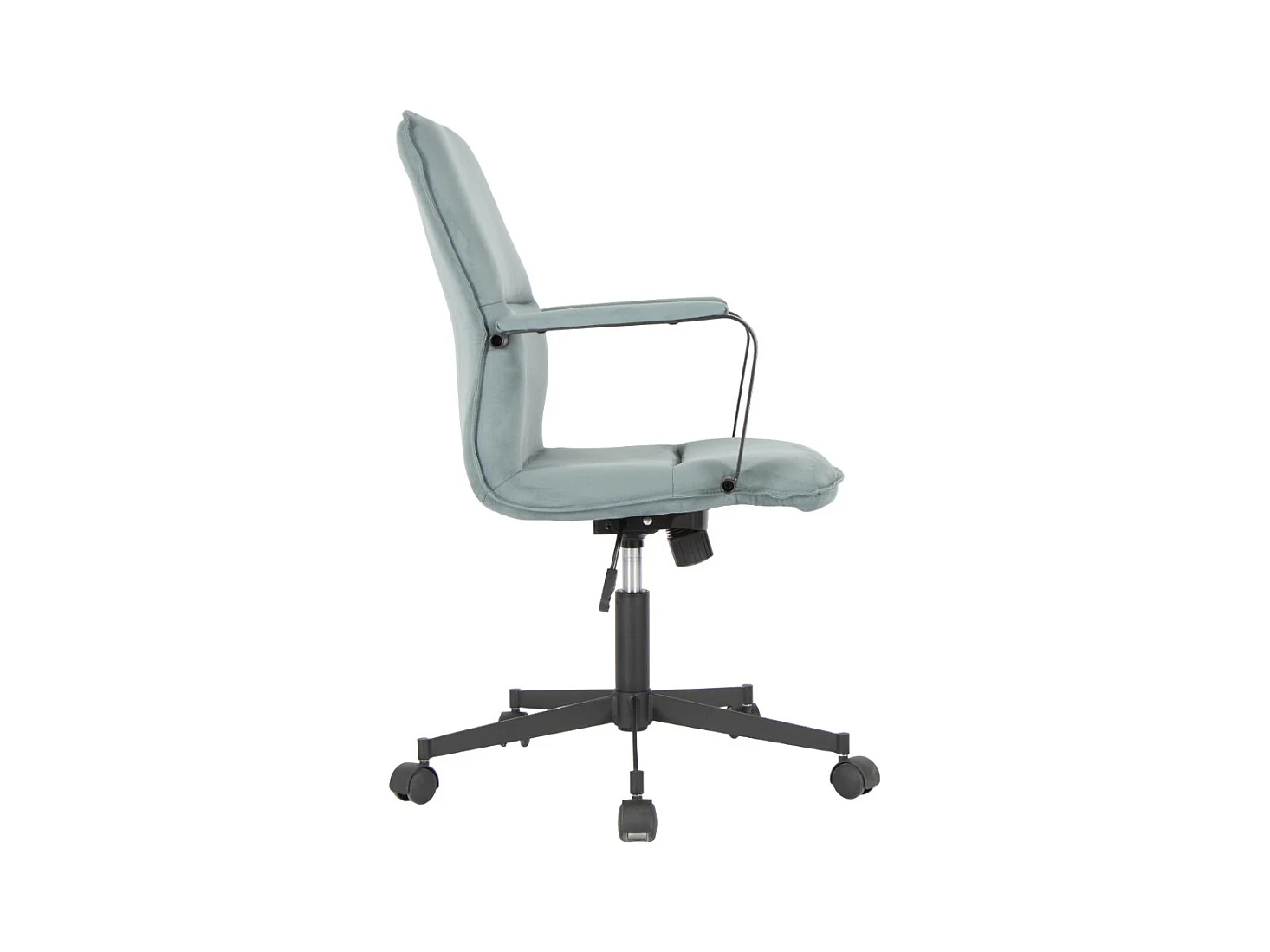 Bureaustoel - In hoogte verstelbaar en draaibaar - Suède - blauw - NICHOLS