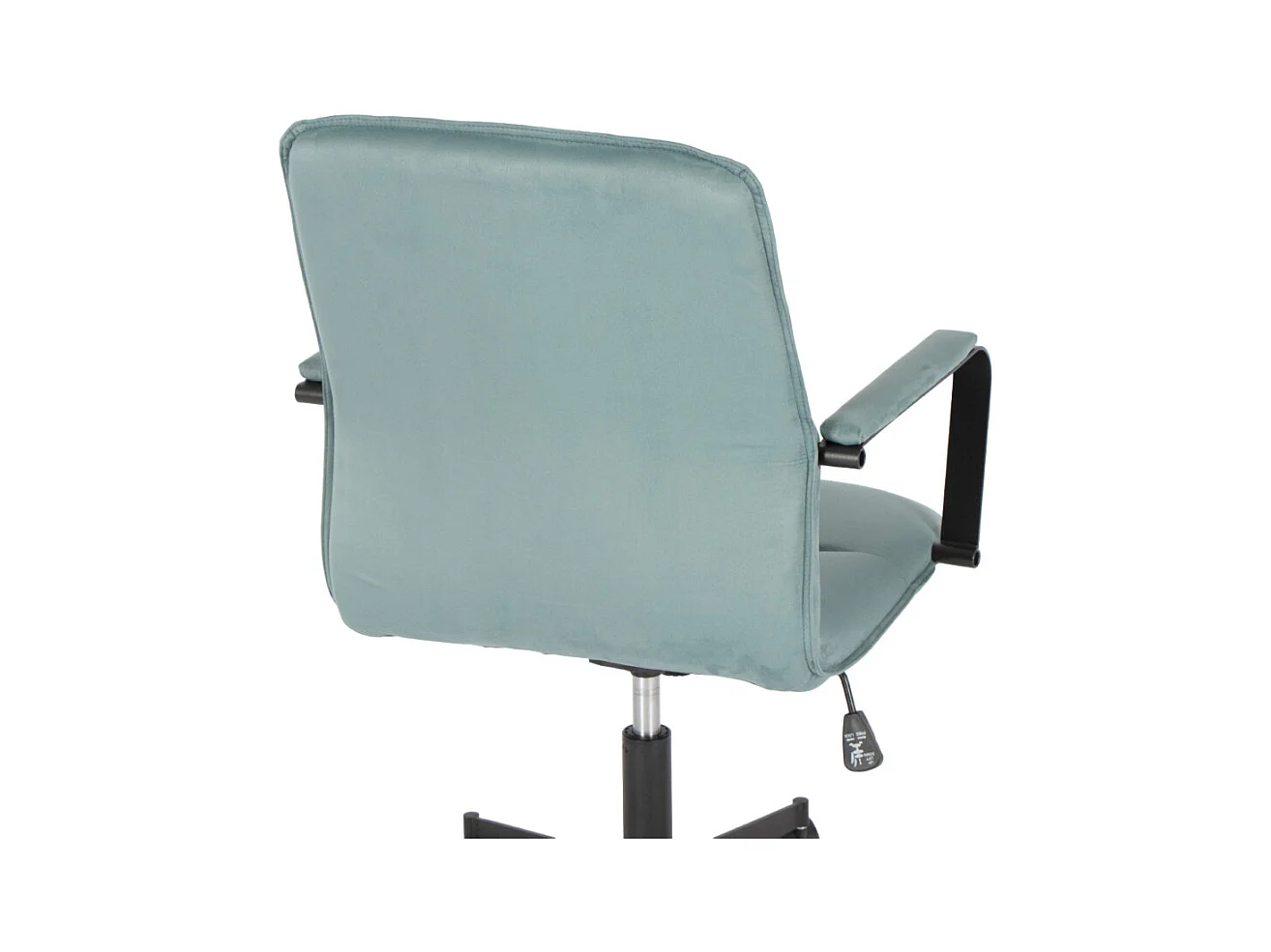 Bureaustoel - In hoogte verstelbaar en draaibaar - Suède - blauw - NICHOLS