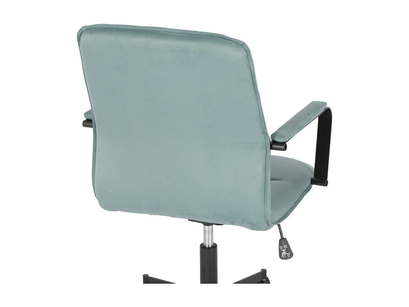 Chaise de bureau - Pivotante et réglable en hauteur - Daim - Bleu - NICHOLS