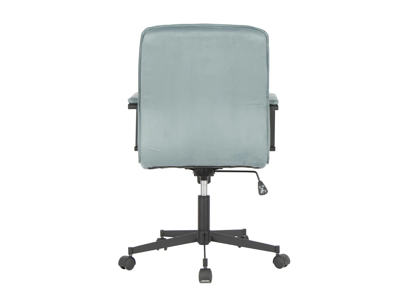 Bureaustoel - In hoogte verstelbaar en draaibaar - Suède - blauw - NICHOLS