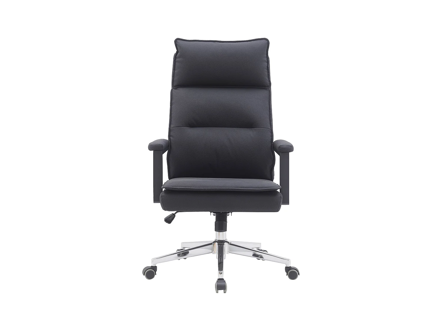 Bürostuhl - Drehbar und höhenverstellbar  - Kunstleder - schwarz - WILLYEM