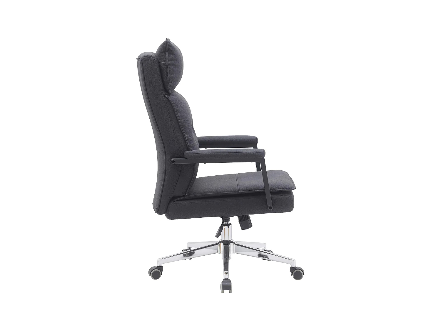 Bürostuhl - Drehbar und höhenverstellbar  - Kunstleder - schwarz - WILLYEM