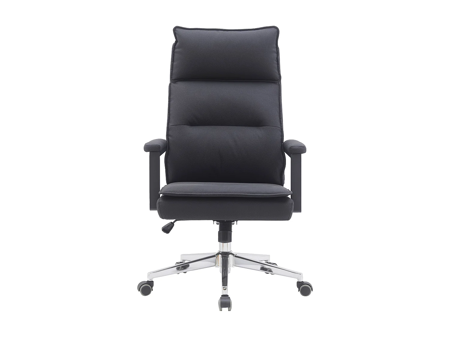 Bureaustoel - Draaibaar en in hoogte verstelbaar - Kunstleder - zwart - WILLYEM