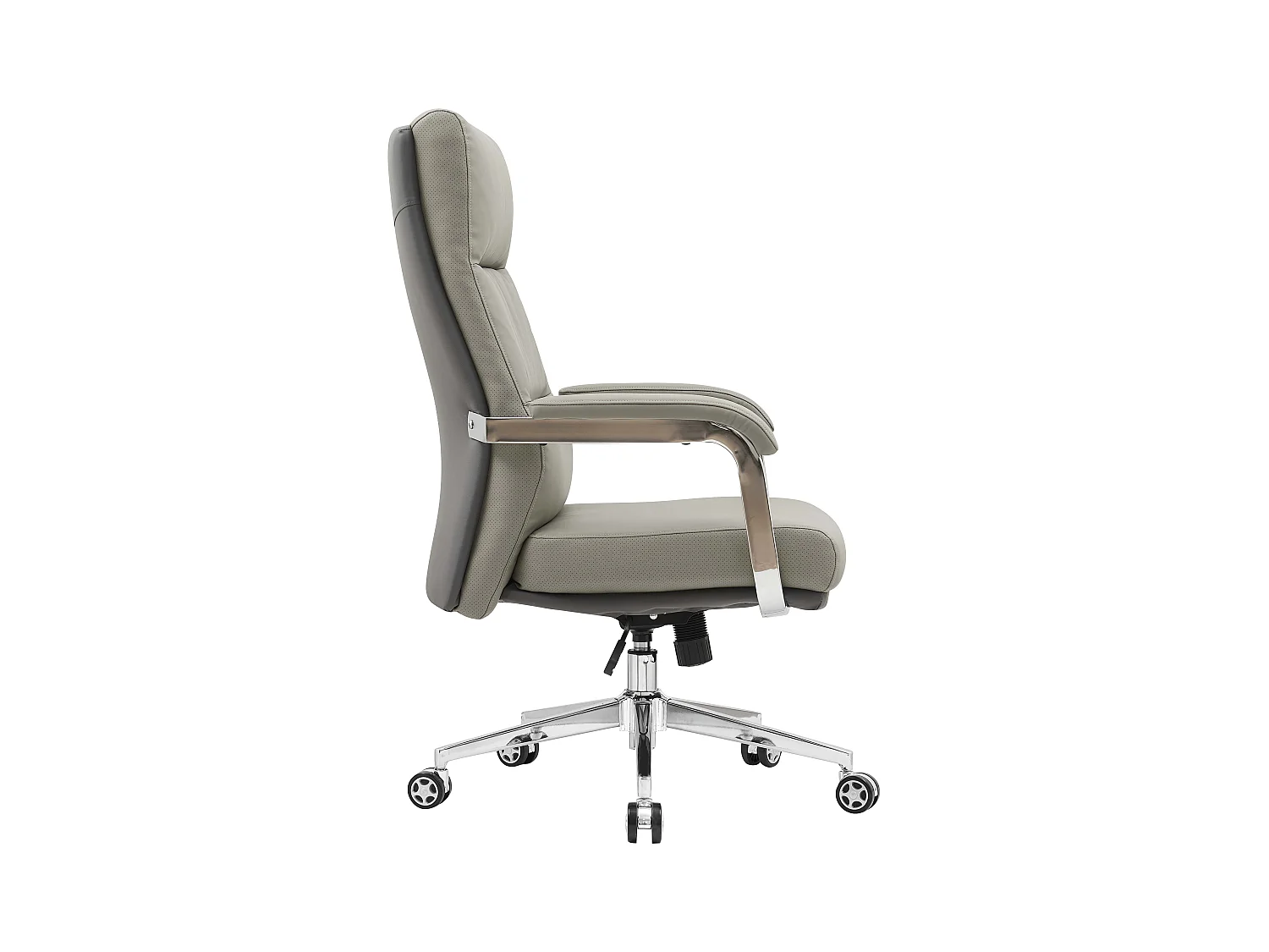 Bureaustoel - Draai- en hoogteverstelbaar - Kunstleder - Taupe - WESTER