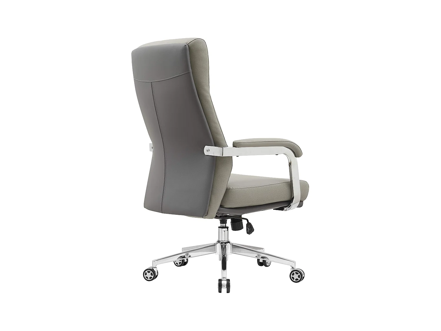 Bureaustoel - Draai- en hoogteverstelbaar - Kunstleder - Taupe - WESTER