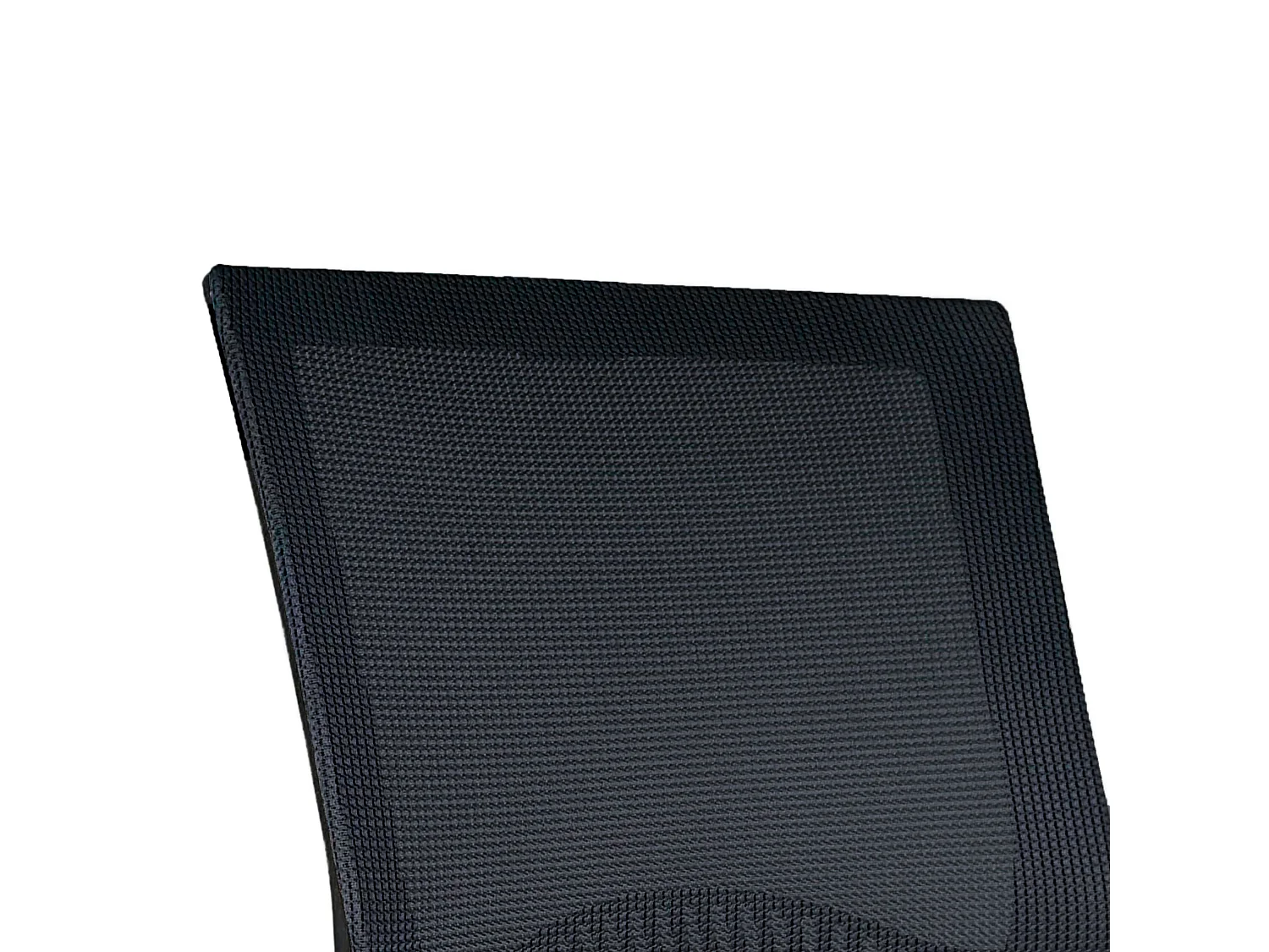 Chaise de bureau - Pivotante et réglable en hauteur - Tissu et résille - Noir - MUNDUS