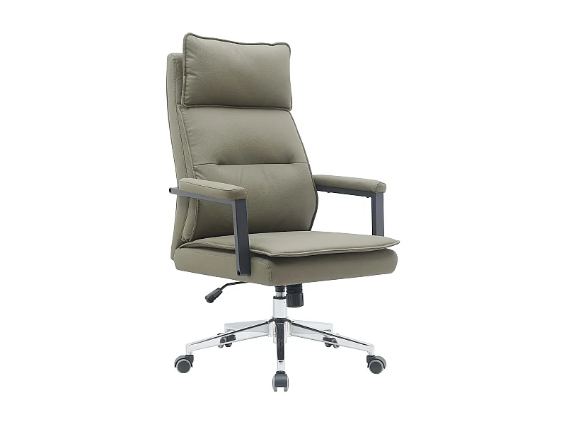 Bürostuhl - Drehbar und höhenverstellbar  - Kunstleder - braun - WILLYEM