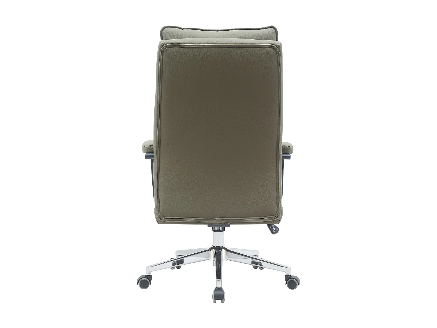 Chaise de bureau - Pivotante et réglable en hauteur - Simili cuir - marron - WILLYEM