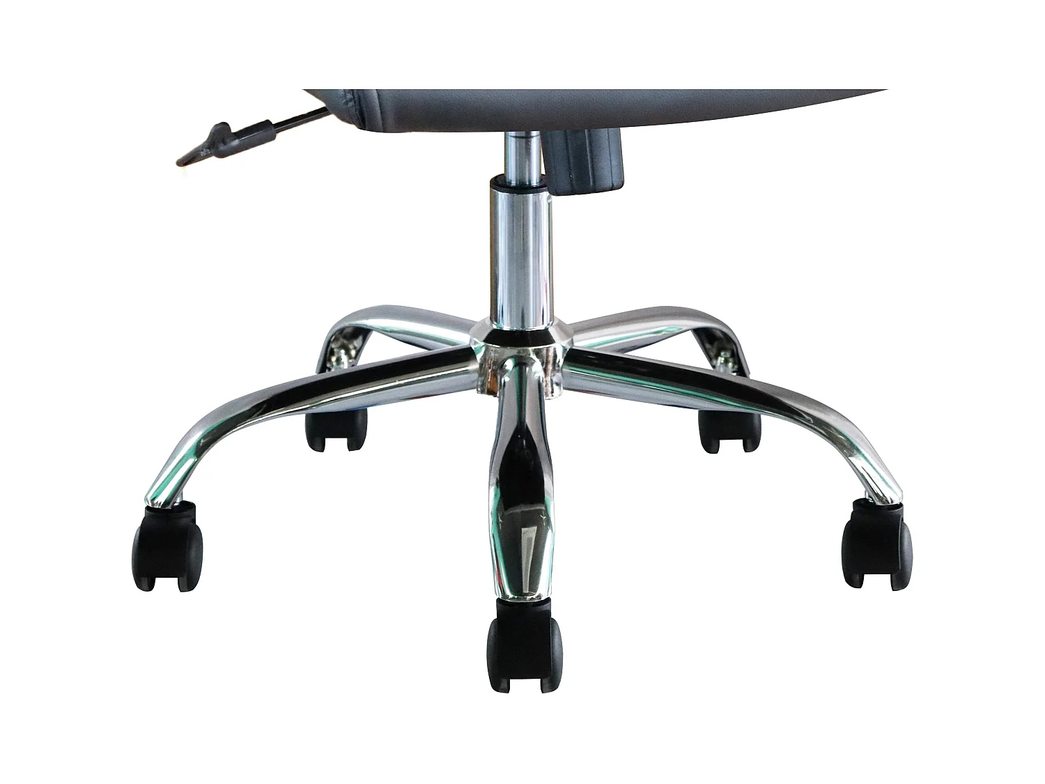 Sedia da ufficio - Girevole e regolabile in altezza - Tessuto - nero - KENT