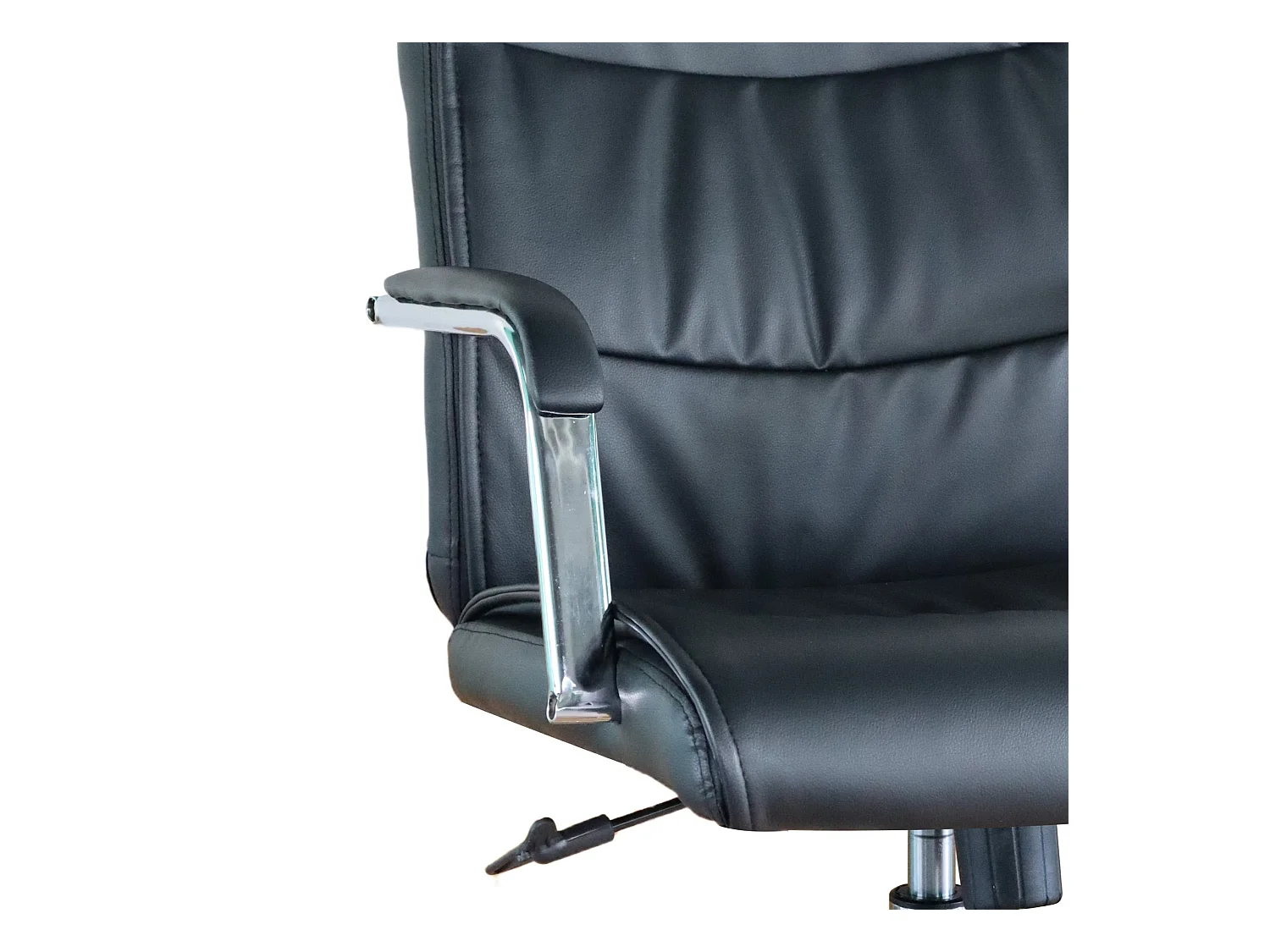 Chaise de bureau - Pivotante et réglable en hauteur - Tissu - Noir - KENT