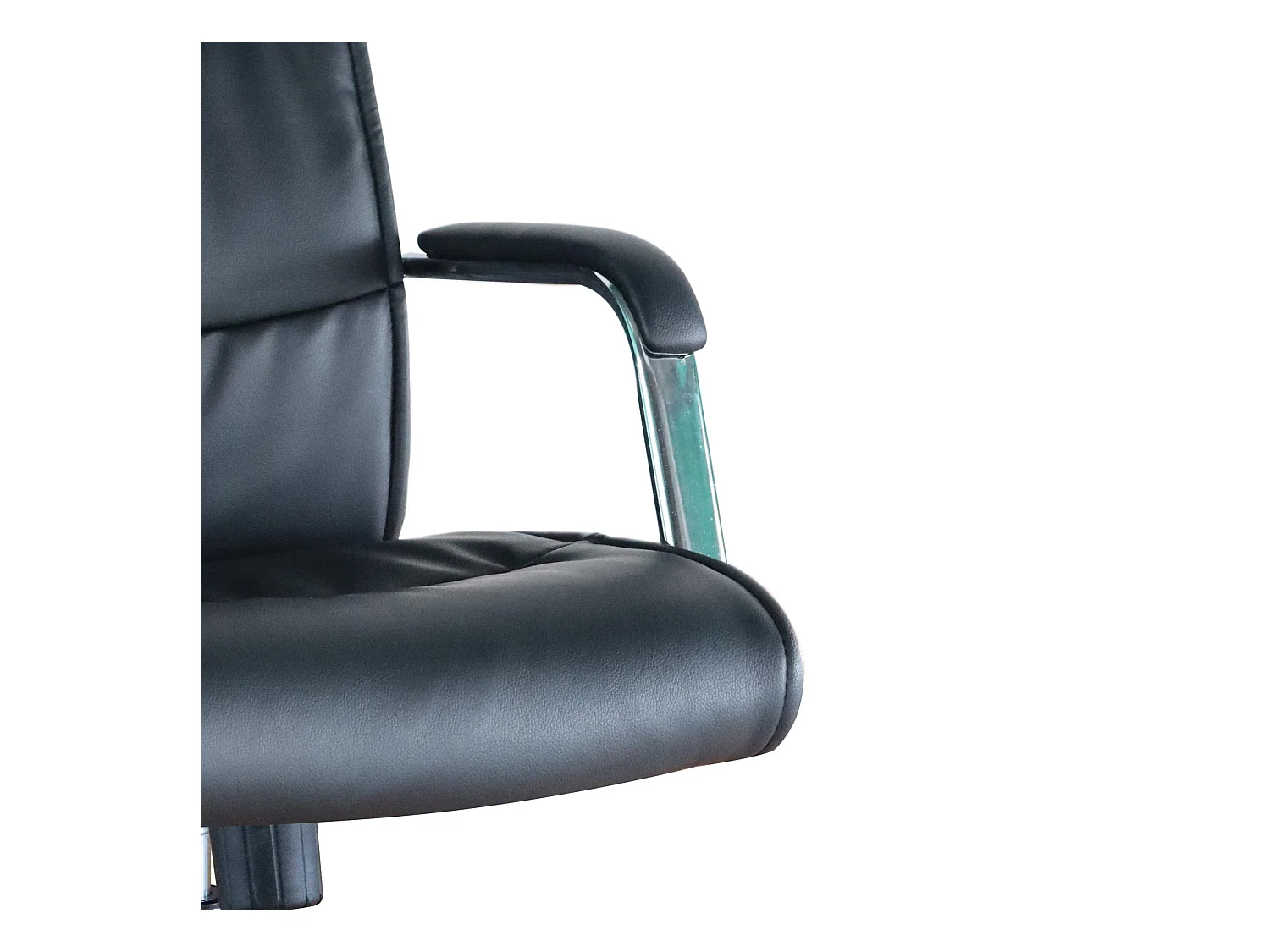 Chaise de bureau - Pivotante et réglable en hauteur - Tissu - Noir - KENT