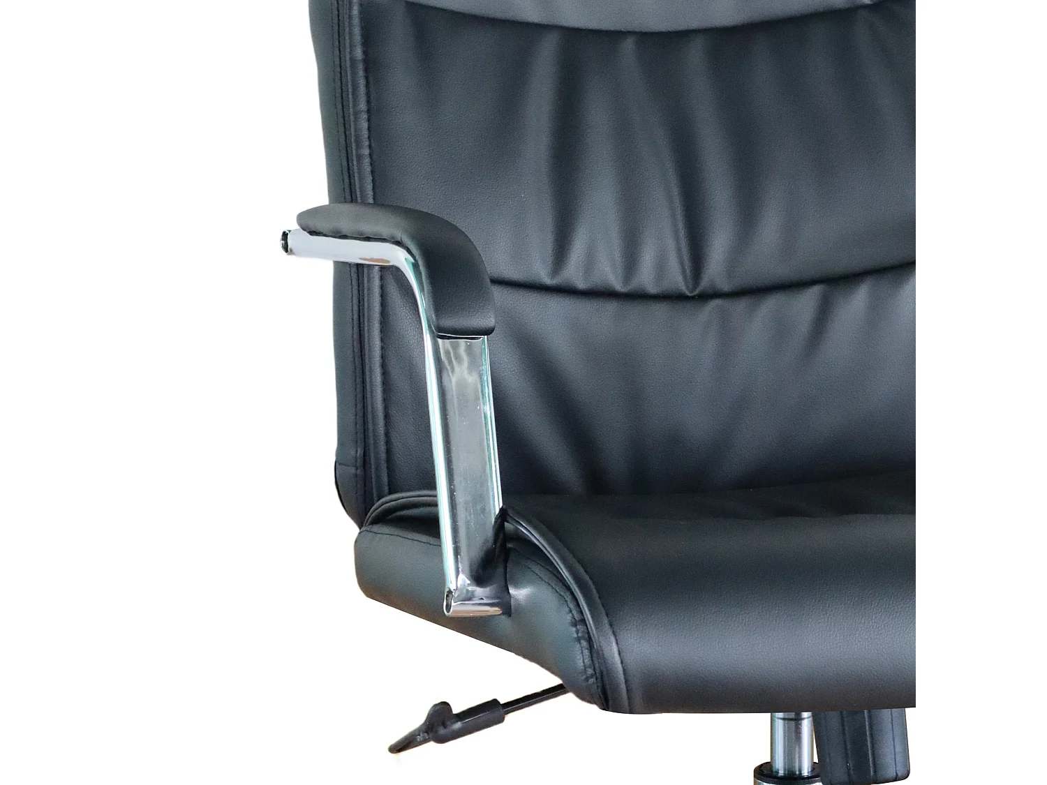 Chaise de bureau - Pivotante et réglable en hauteur - Tissu - Noir - KENT