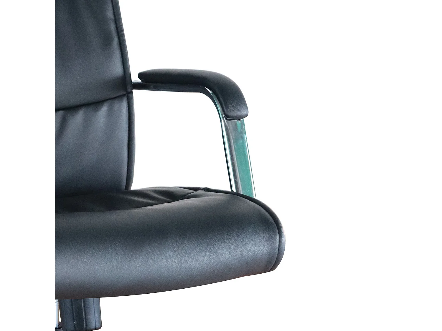 Chaise de bureau - Pivotante et réglable en hauteur - Tissu - Noir - KENT