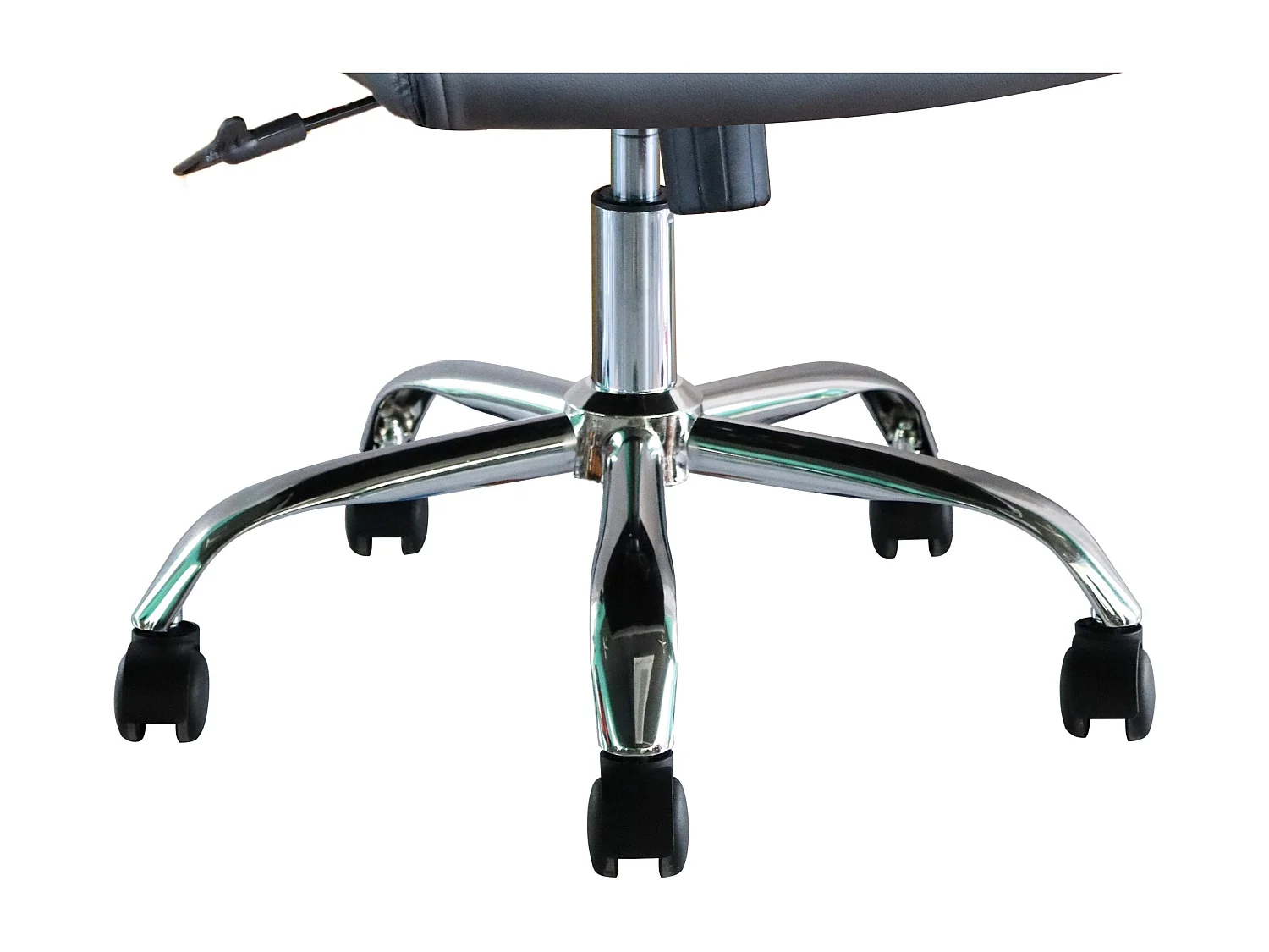 Chaise de bureau - Pivotante et réglable en hauteur - Tissu - Noir - KENT