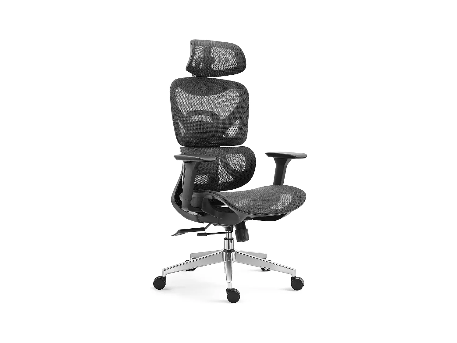 Chaise de bureau - Pivotante et réglable en hauteur - Plastique - Noir - TONITA