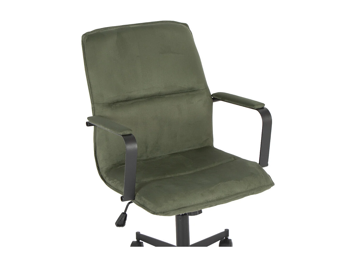 Bureaustoel - In hoogte verstelbaar en draaibaar - Suède - groen - NICHOLS