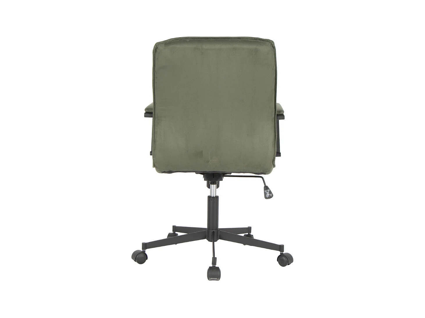 Chaise de bureau - Pivotante et réglable en hauteur - Daim - Vert - NICHOLS