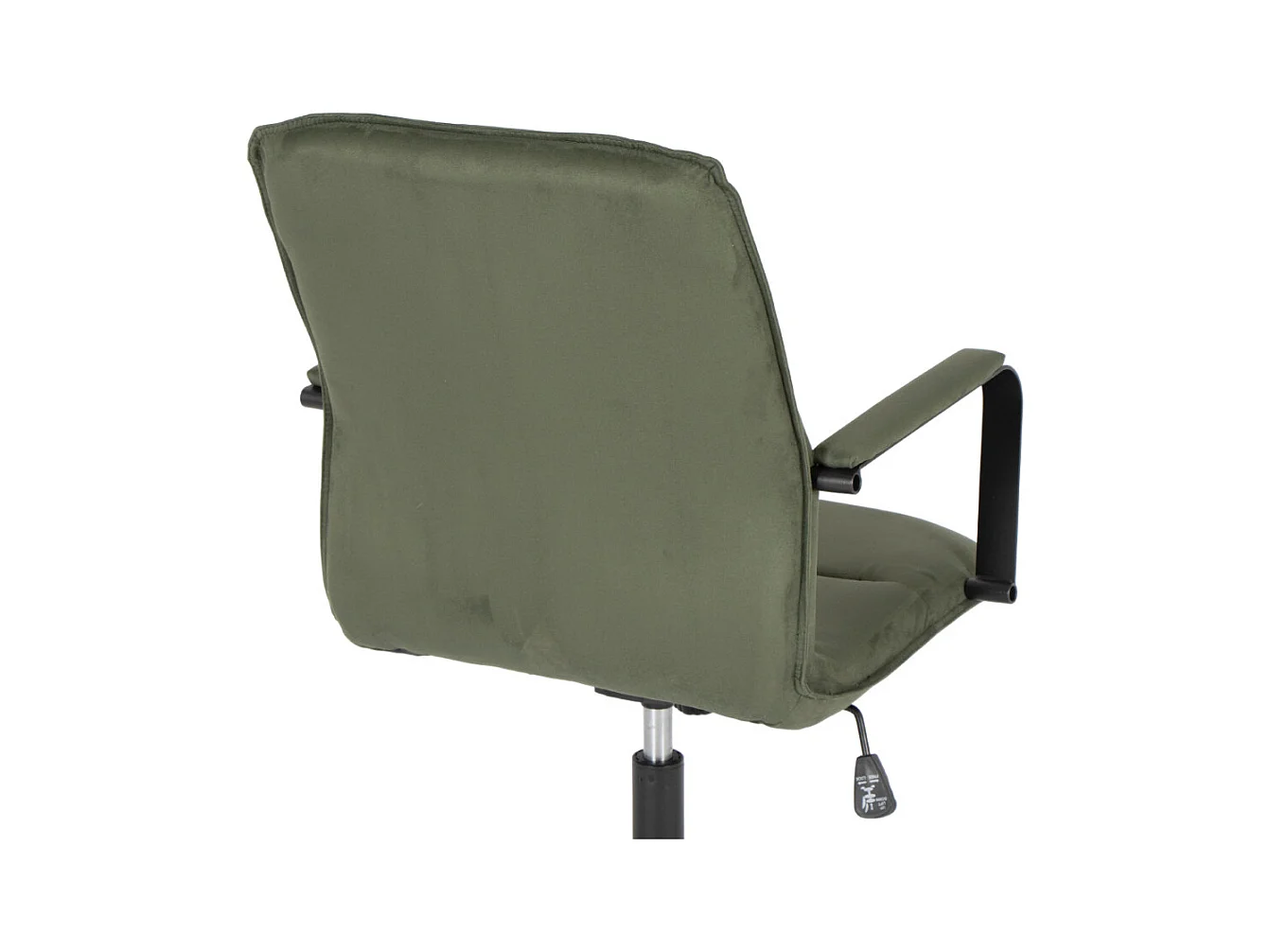 Chaise de bureau - Pivotante et réglable en hauteur - Daim - Vert - NICHOLS