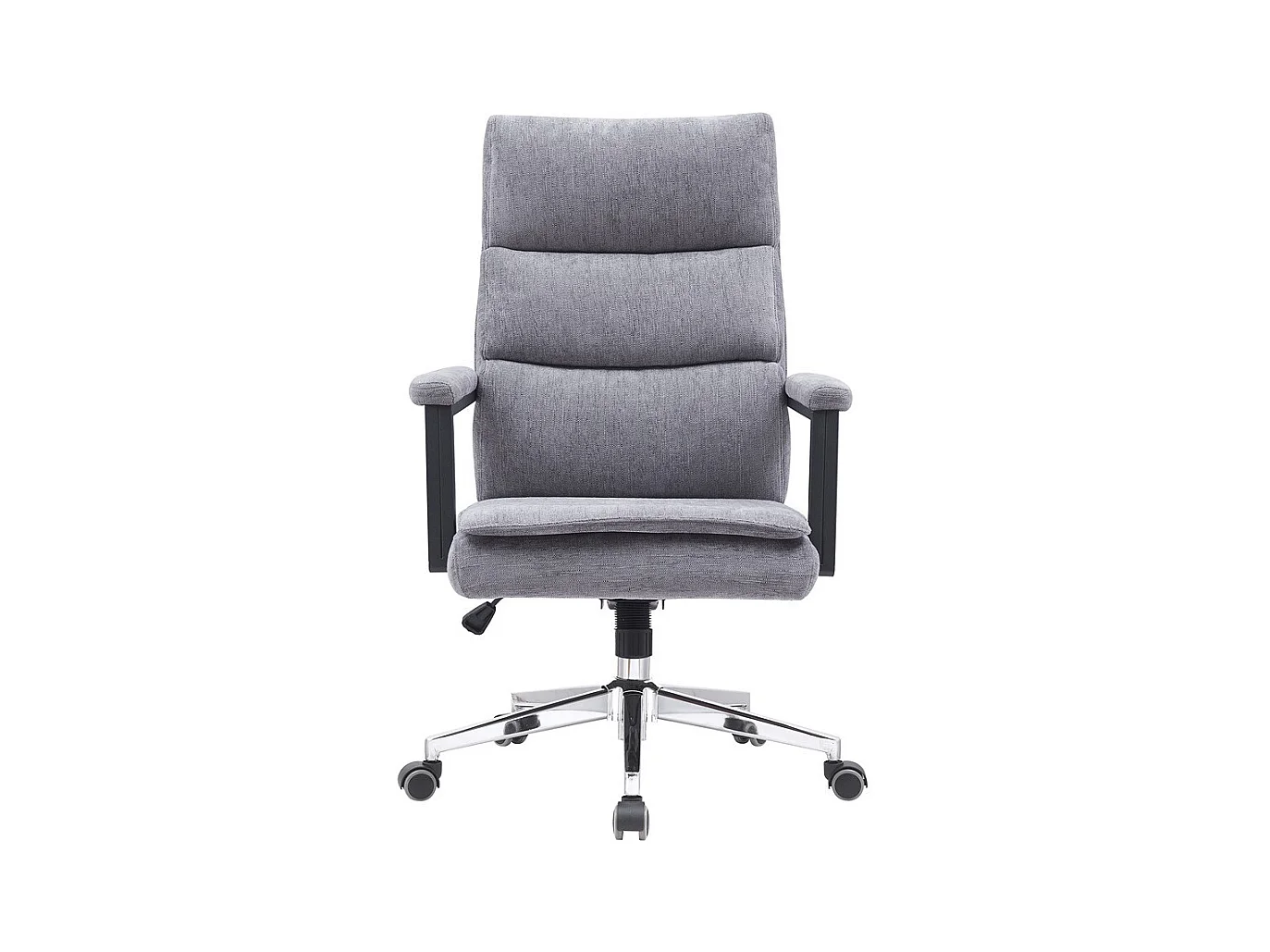 Bürostuhl - Drehbar und höhenverstellbar  - Stoff - grau - MLINAR