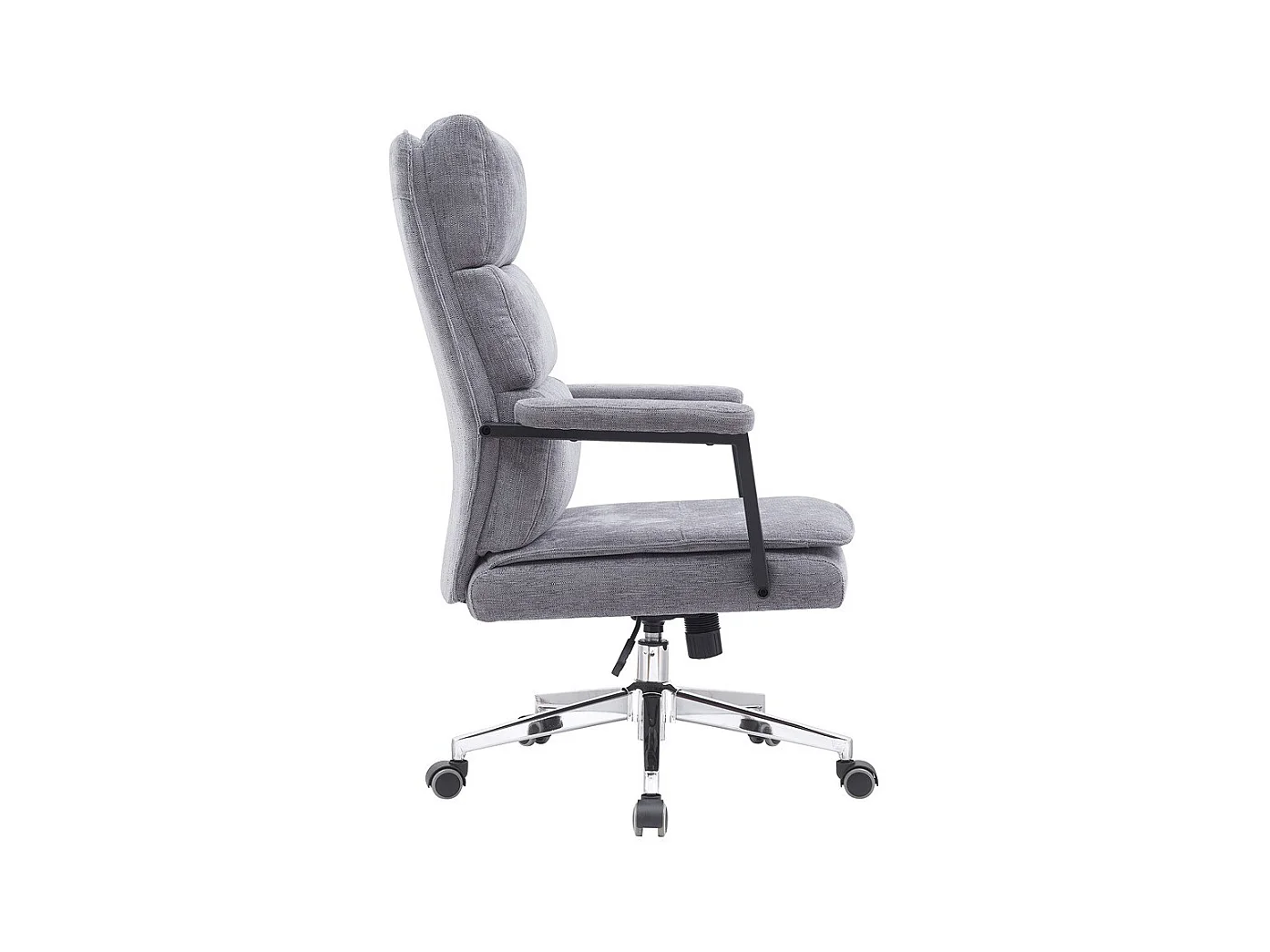 Bürostuhl - Drehbar und höhenverstellbar  - Stoff - grau - MLINAR