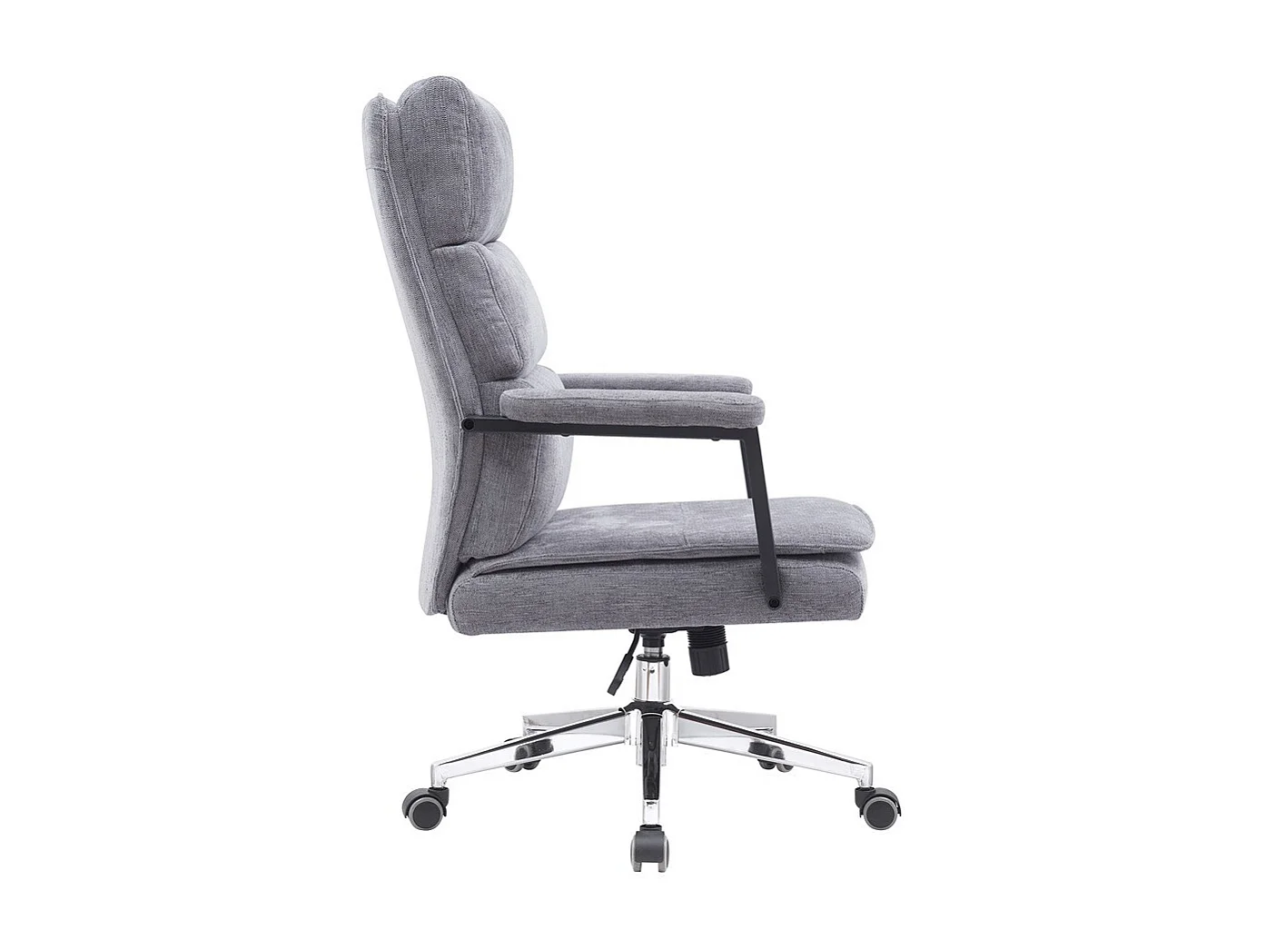 Bureaustoel - In hoogte verstelbaar en draaibaar - Stof - grijs - MLINAR