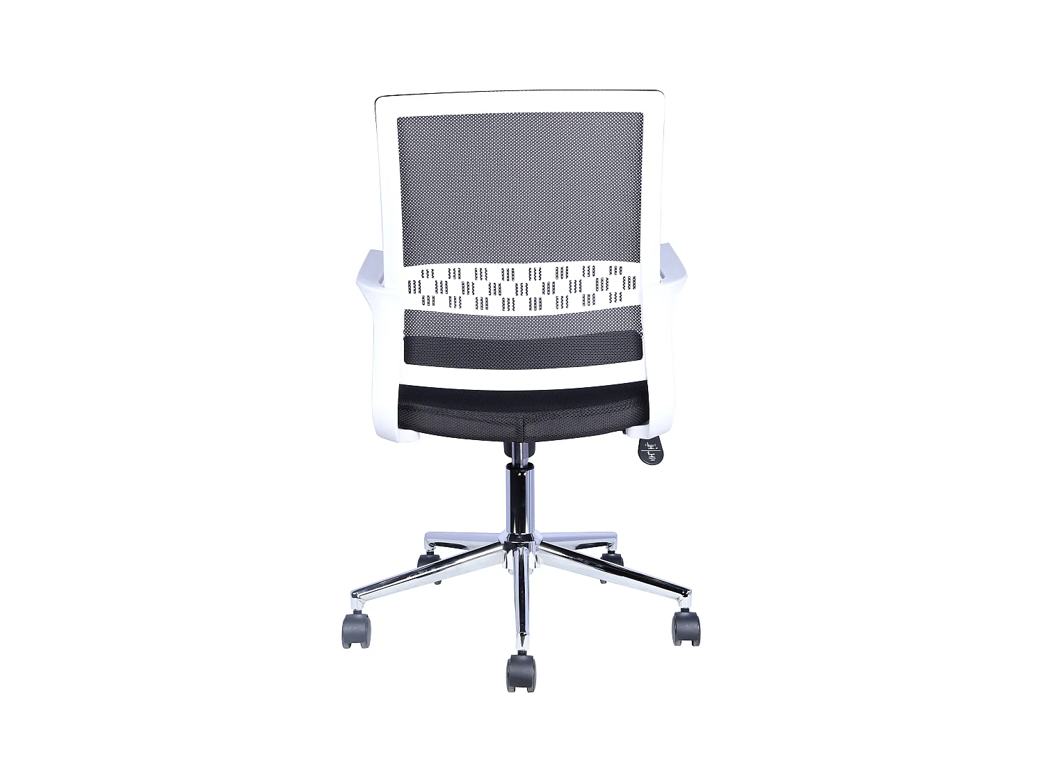 Chaise de bureau - Pivotante et réglable en hauteur - Tissu - Noir - LORIANA