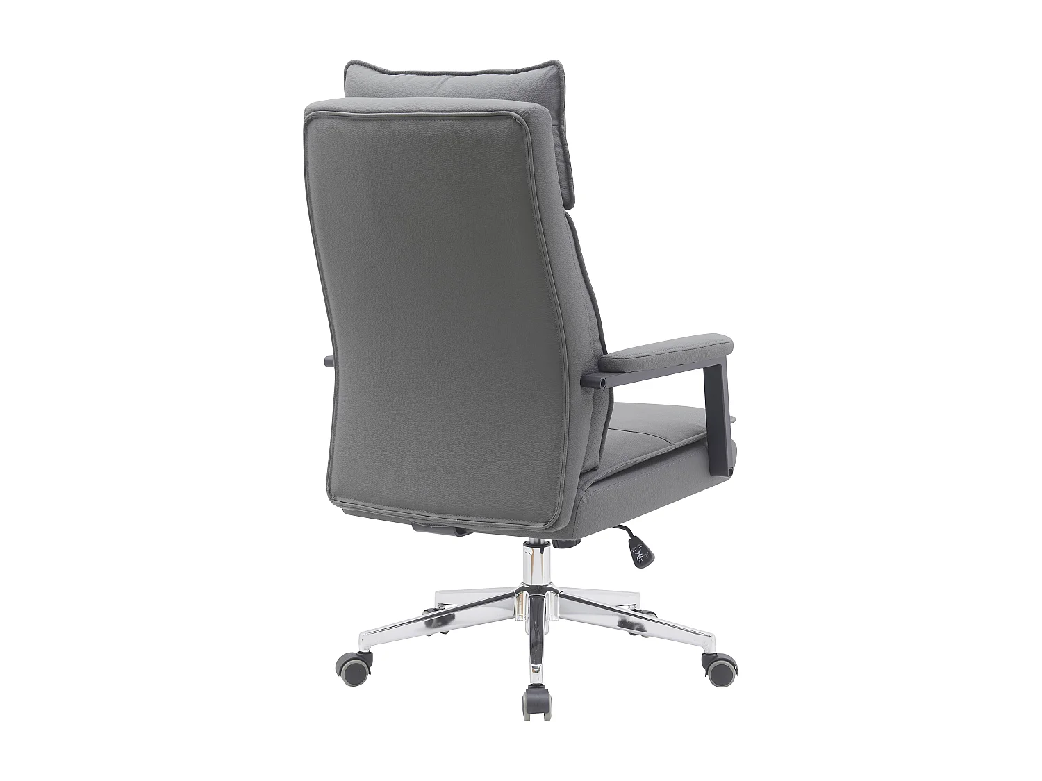 Sedia da ufficio - Girevole e regolabile in altezza - Pelle sintetica - grigio - WILLYEM