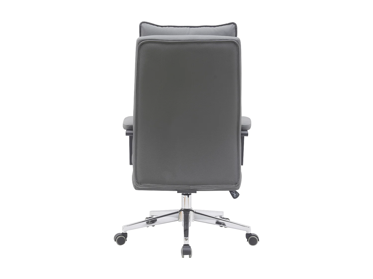 Sedia da ufficio - Girevole e regolabile in altezza - Pelle sintetica - grigio - WILLYEM