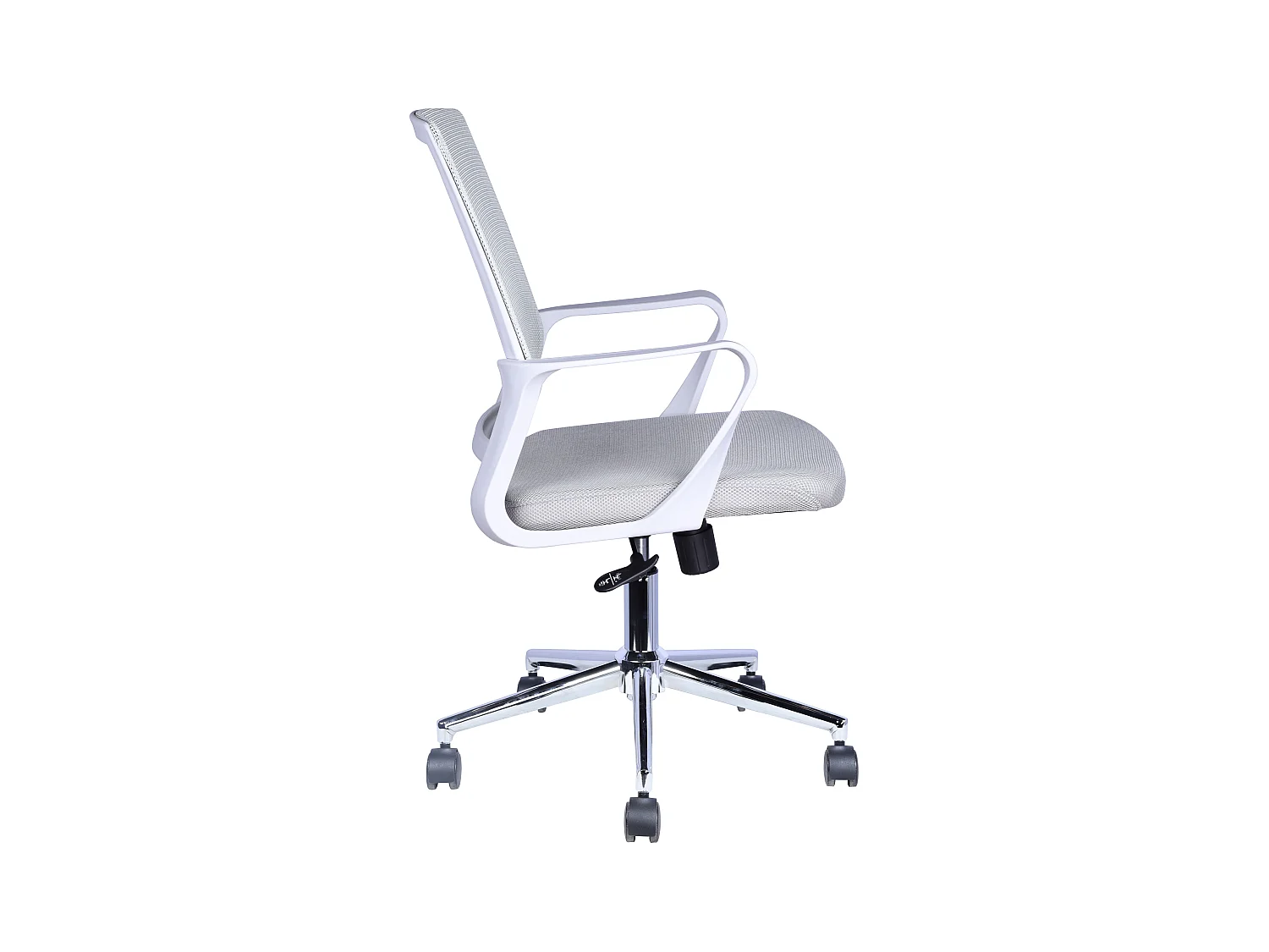 Bureaustoel - Draai- en hoogteverstelbaar - Stof - grijs - KORUS LORIANA