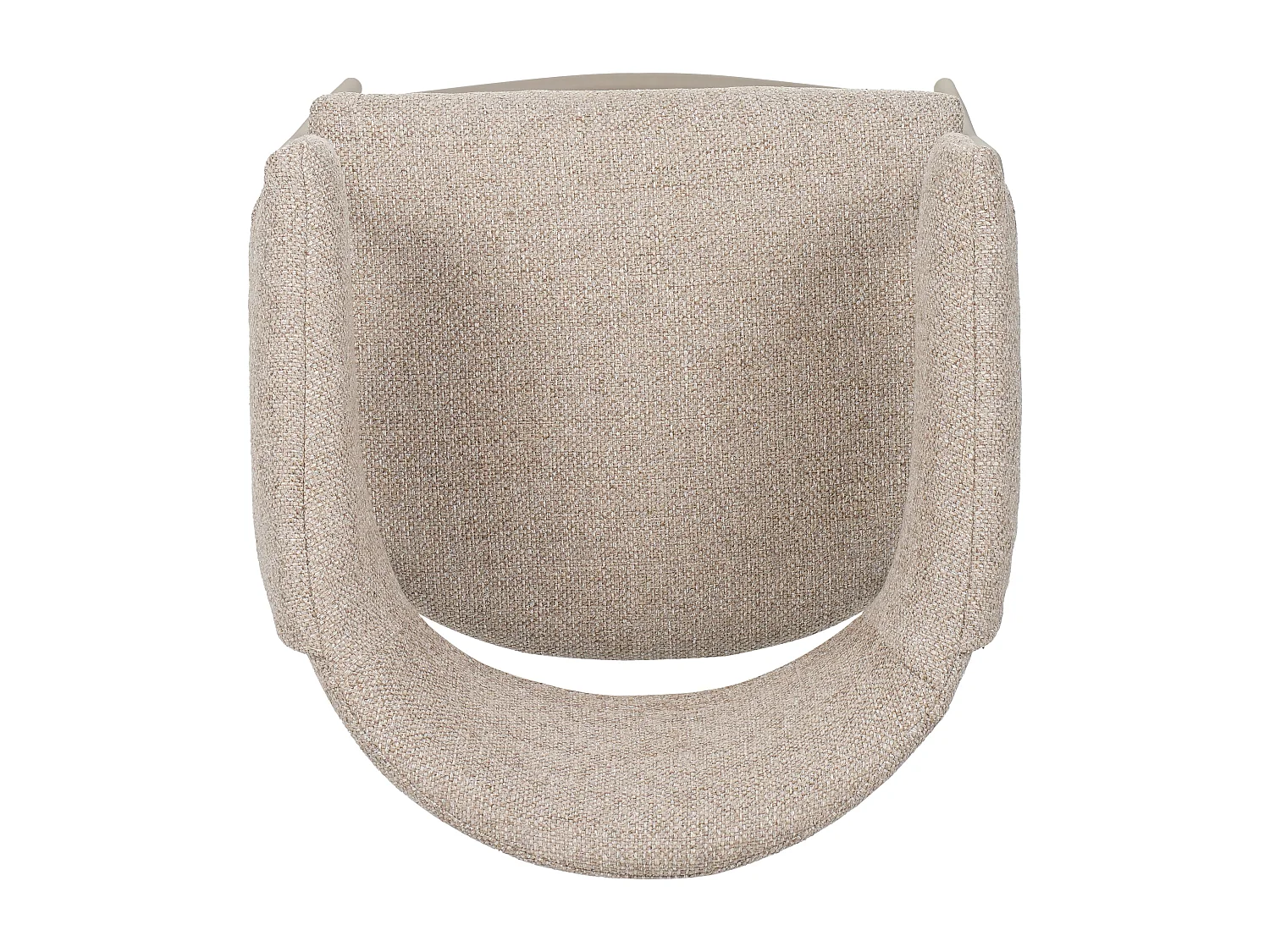 Lot de 4 tabourets de bar - tissu et métal - marron - MARGOTH