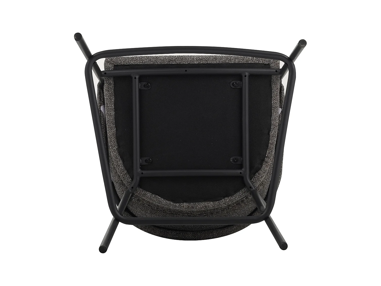 Barkruk set van 2 - stof en metaal - antraciet - KARTAR